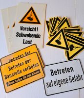 Hinweisschilder Schilder Achtung Konvolut Sammlung Baustelle Sachsen - Plauen Vorschau