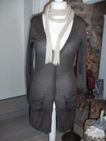 Zarte Strickjacke Promod Braun Wasserfalltaschen Ajour Nordrhein-Westfalen - Schwalmtal Vorschau