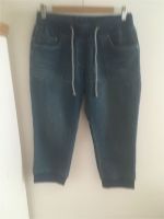 Caprijeans, Jeans, blau, Gr. 36/38, Gummizug, BonPrix Leipzig - Burghausen-Rückmarsdorf Vorschau