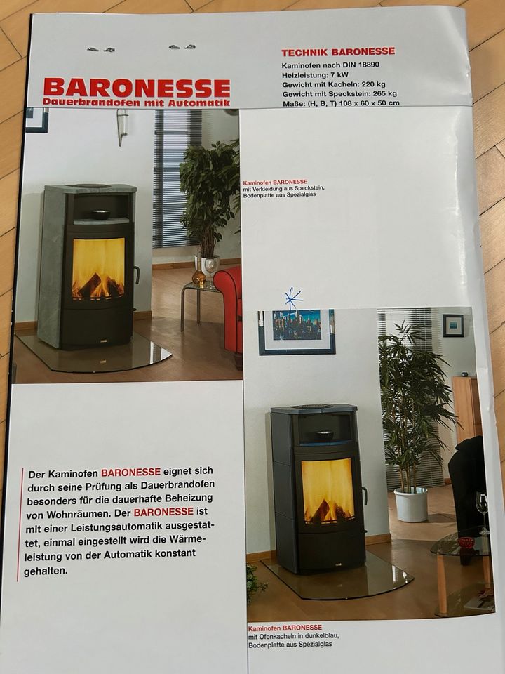 Hark Kaminofen Baronesse 7 kW in Grünsfeld