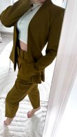 ZARA Hosenanzug Blazer Hose high waist Gr M grün Khaki Jacke Thüringen - Mühlhausen Vorschau