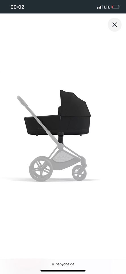 Cybex Priam Babywanne deep black in Duisburg