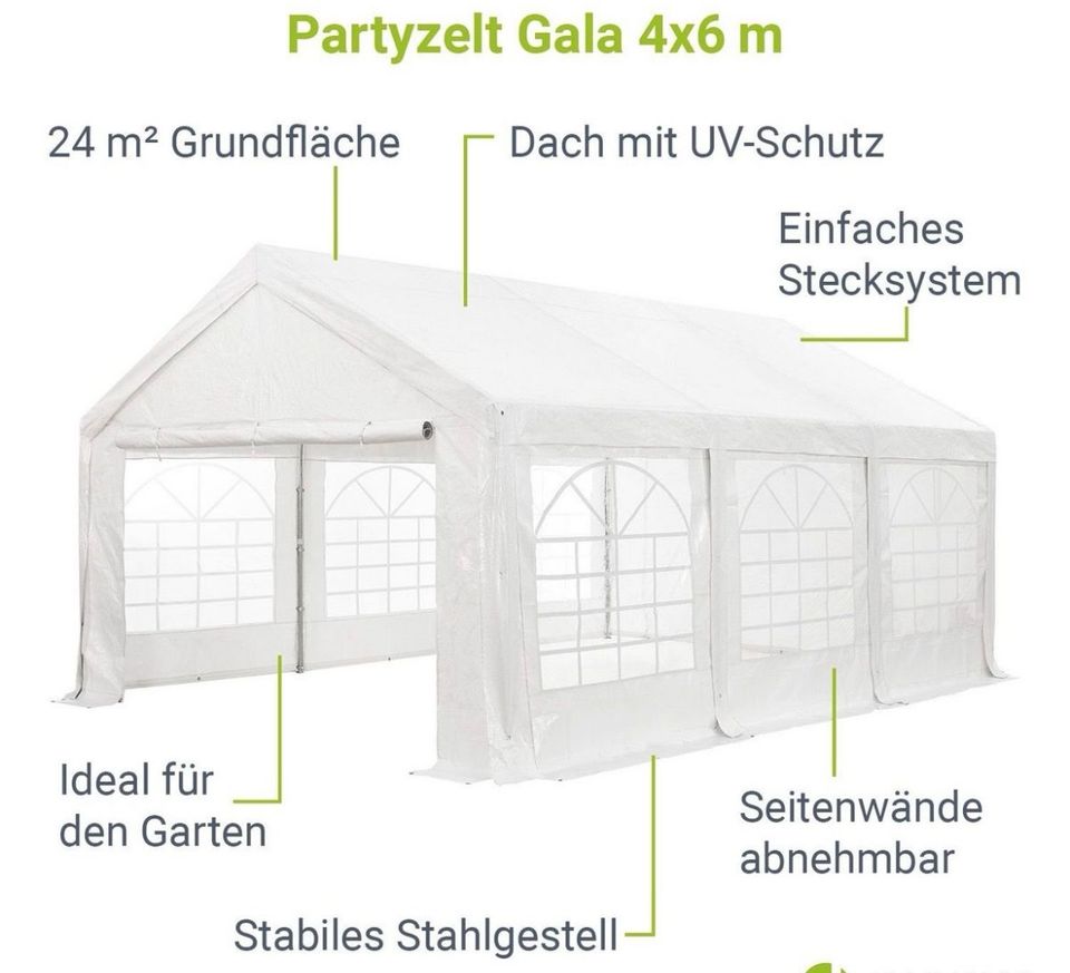 Partyzelt 4x6m in Krefeld