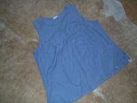 Ulla Popken Damen Shirt Blau ärmellos Gr. 54 Brandenburg - Nauen Vorschau