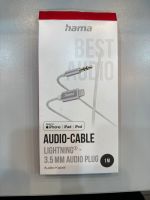 Hama Aux-Kabel Lightning – 3,5-mm-Klinke, Nylon, 1,0 m, Weiß Baden-Württemberg - Heilbronn Vorschau