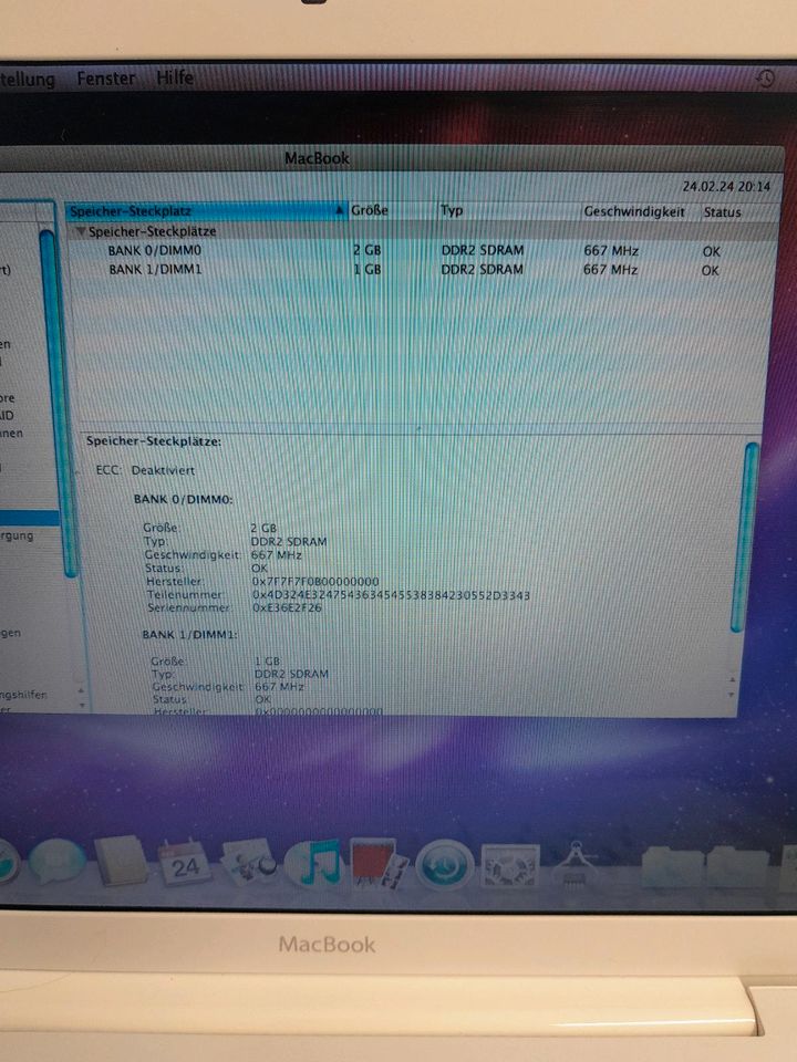 MacBook G5 13,3 Zoll 256 SSD in Niesky