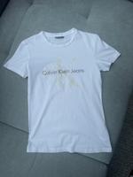 *Calvin Klein Jeans*Tolles T-Shirt mit Logo Gr. S 34/36weiß neuw. Baden-Württemberg - Künzelsau Vorschau