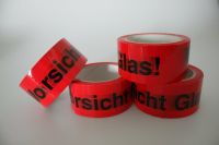 6x Warnklebeband Signalpackband Paketband Klebeband Vorsicht Glas Rheinland-Pfalz - Dierdorf Vorschau