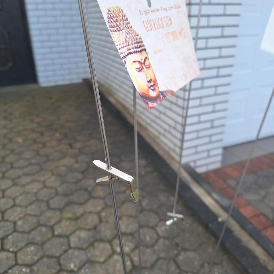 großer Kartenständer Fotohalter Memohalter Klemme Büro Deko in Bochum