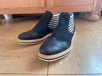 RIEKER Stiefeletten Gr. 38 blau/weiss fast neu Frühjahr/Sommer Niedersachsen - Dannenberg (Elbe) Vorschau