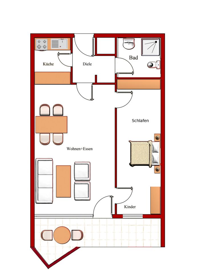 Modernes Appartement in der 12. Etage in Braunlage