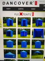 Flextent Dancover 2 x 2 m blau mit Seitenwänden Baden-Württemberg - Karlsruhe Vorschau