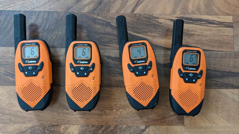 4er Set DeTeWe Outdoor 8000 PMR Funkgerät walkie talkie in Erlangen