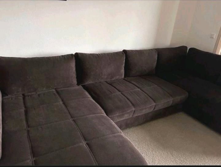 Sofa/Couch U-Form mit Schlaffunktion in Emtinghausen