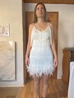 Kleid Franzenkleid (Taylor Swift Style) weiß Gr XL /42 Bayern - Oberkotzau Vorschau