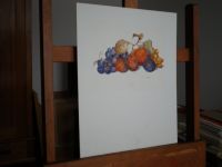 WANDBILD- AQUARELL- STILLLEBEN- OBST- 30 x 25- UNIKAT Berlin - Mitte Vorschau