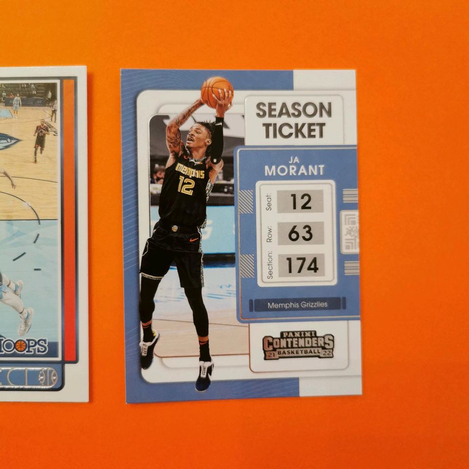 JA MORANT 3x Panini Trading Card Hoops Contenders no PSA in Berlin