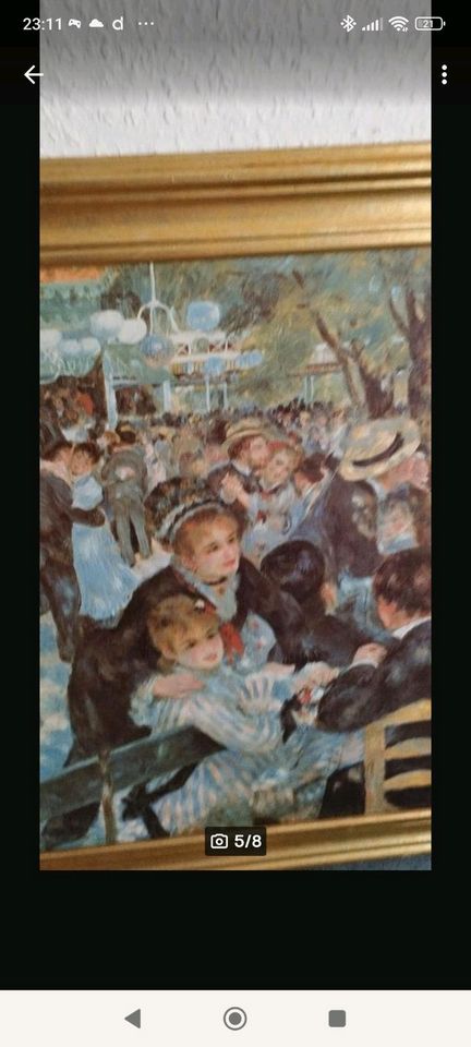 DDR Kunstdruck Dance at Le Moulin der Galette R,A ,Renoir in Annaberg-Buchholz