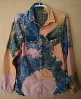 Jeanshemd rosé-blau Batik-Look/ "used look" Topshop Gr. 34 München - Schwabing-West Vorschau