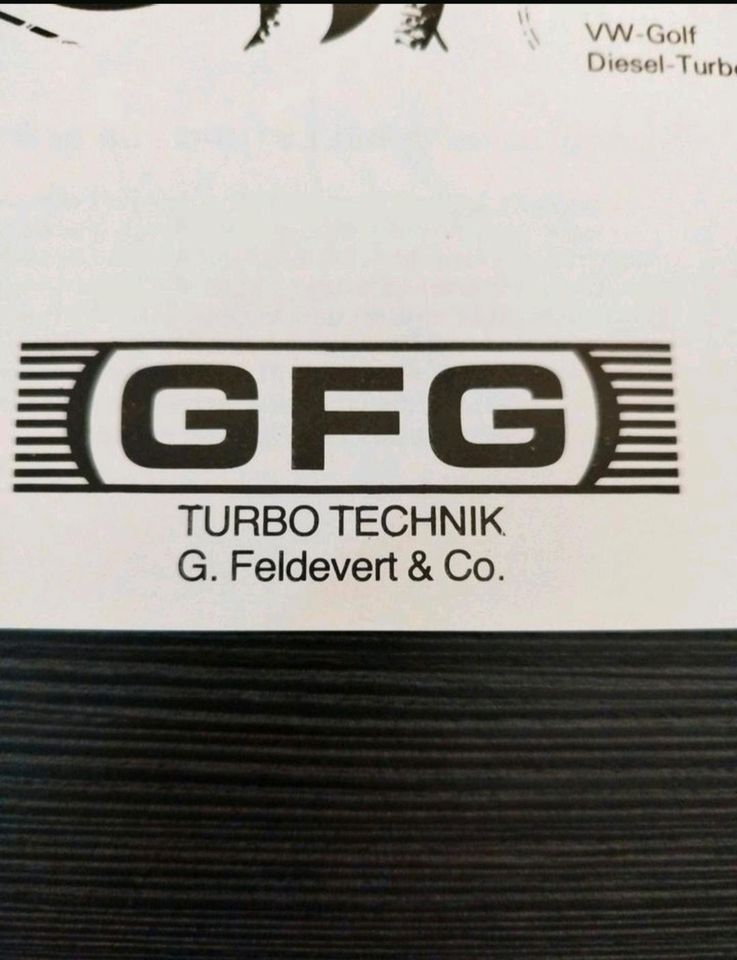 Prospekt Flyer GFG TURBO TECHNIK • 01.07.1980 • W123 • VW Golf in Bottrop
