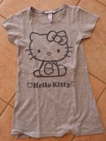 T-Shirts, Top, Shirt, grau, Hello Kitty in Größe 134 Hessen - Allendorf Vorschau