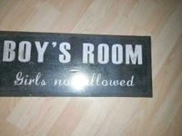 NEU + OVP  Schild "Boy's Room....." für Jungs-Kinderzimmer Baden-Württemberg - Grafenau Vorschau