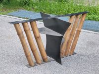 Tisch Tischgestell Bambus Stahl mit ovaler Glasplatte München - Berg-am-Laim Vorschau
