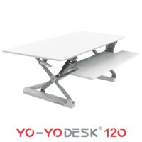 Yo-Yo DESK 120  weiß Höchenverstellbarer Schreibtisch Aufsatz Kr. München - Kirchheim bei München Vorschau