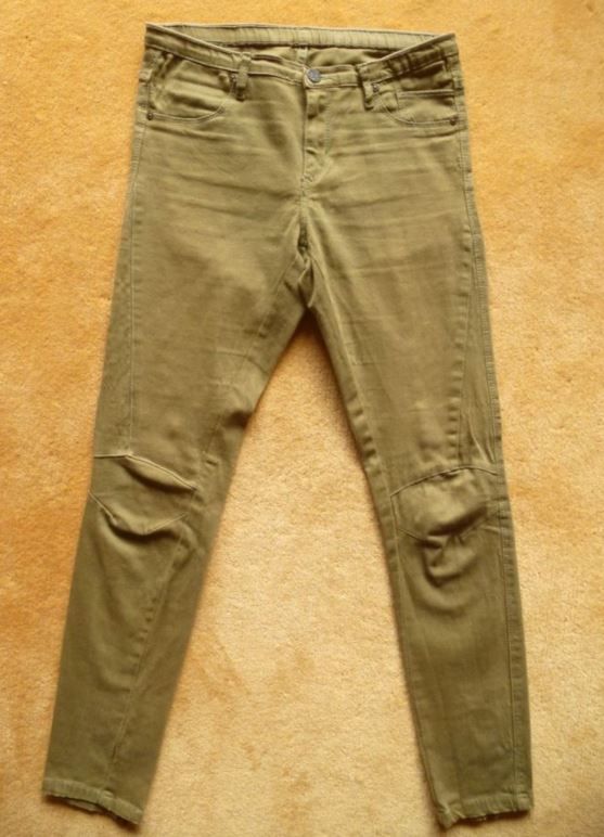 Serious Sally Jeans Hose Skinny 36 S only khaki dunkelgrün in Guldental