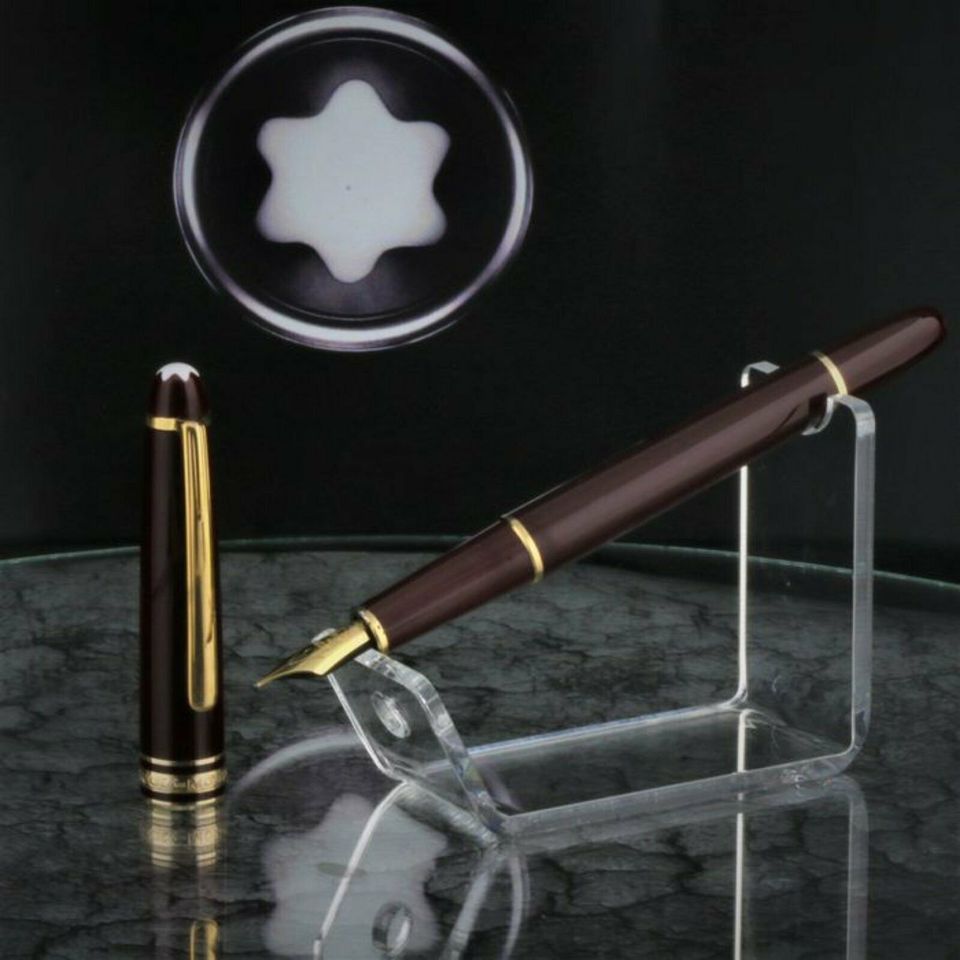 Montblanc Bordeaux 4810 Meisterstuck 144 Füller poliert Zertifikat Neuw. Füllfederhalter Geschenk Weihnachten Wunschgravur Sammler Top Versand Händler DHL Echt in Igel