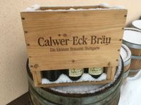 Original Calwer Eck Bräu Holzkasten von 1995 Deko ration Fasching Baden-Württemberg - Ingersheim Vorschau