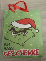 Geschenktüte Weihnachten Grinch 36x30x12 cm zu verschenken Niedersachsen - Hameln Vorschau