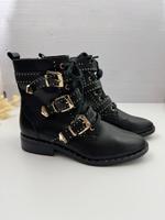 ONYGO Stiefeletten mit Nieten und Schnallen gold Bayern - Biessenhofen Vorschau