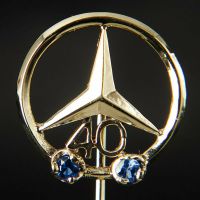 Mercedes Benz 40 Jahre Dienstjubiläum Pin Brosche 585 Poliert Neuwertig Top Versand Händler DHL Geschenk Echt Rheinland-Pfalz - Igel Vorschau