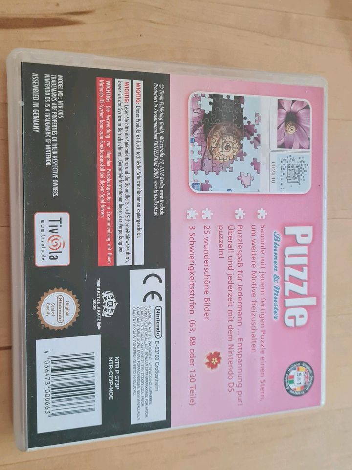 Blumen & Muster Puzzle Nintendo DS Spiel in Bad Kreuznach