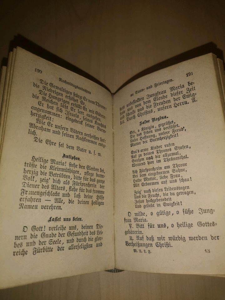 Alte Gebetbücher Gotteslob Erbarmungsbuch 1837 in Höchstädt a.d. Donau