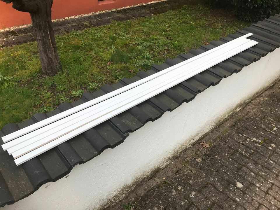 5 Deckleisten Jeld Wen Deckleiste lose Massivholz RAL 9016 endbeh in Durmersheim