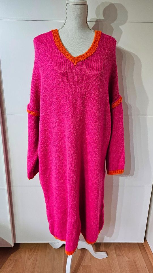 Pullover Kleid  44 46 Pink Orange Hippie Ibiza neu XXL Oversize in Köln