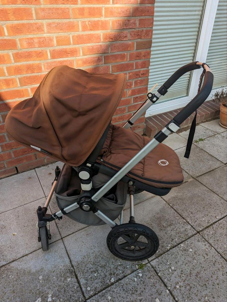 Bugaboo Kinderwagen Beige Braun guter Zustand mit Zubehör in Hamburg