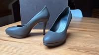 Navyboot High Heels Leder-Pumps grau 38 *wie neu* OVP Sachsen - Drebach Vorschau