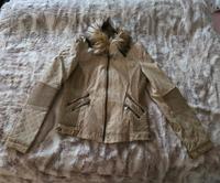 Tolle Guess Jacke - Lederjacke  - Beige m. Fell - Gr. L Kreis Pinneberg - Uetersen Vorschau