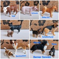 Schleich Hund mit Welpe, Katze, Schwein, Kalb Berlin - Lichtenberg Vorschau