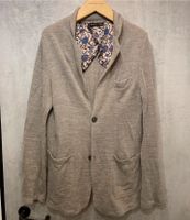 Zara Leinensakko Blazer L 50 Hellgrau beige Creme Sommer Jacke Saarland - Saarlouis Vorschau