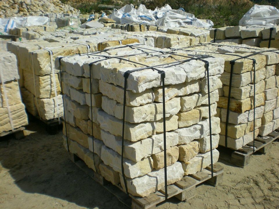 AKTION € 6,66 ♥Mauersteine 10x20x40 behauen-Sandstein-Natursteine in Coburg