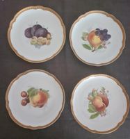 ROSENTHAL Vergoldetes Früchte-Porzellanteller-Set 4, Bavar. Baden-Württemberg - Aichtal Vorschau