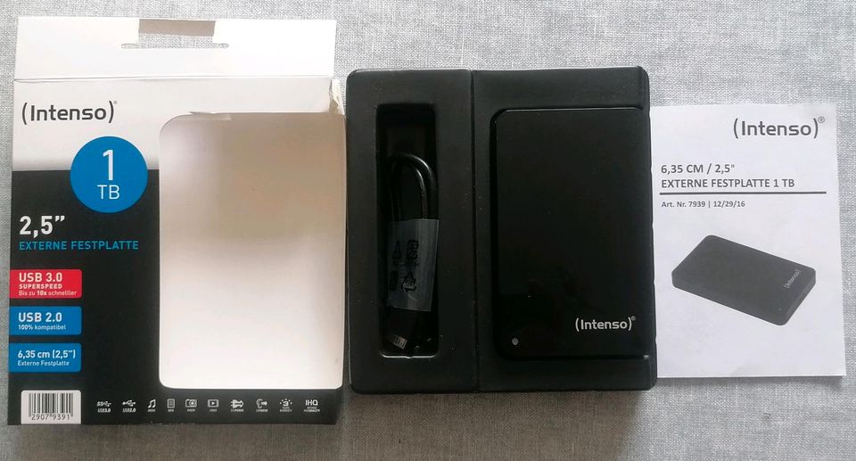 Intenso 1TB Festplatte USB 3.0 in Wohratal