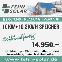 10 kW Photovoltaik komplett mit 10,2 kWh Speicher Schlüsselfertig Niedersachsen - Moormerland Vorschau