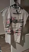 Weißes Damen T-Shirt mit Muster Sachsen - Bautzen Vorschau