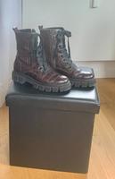 Kennel & Schmenger Boots Vida dkl. braune Kroko-Prägung UK 4,5 Frankfurt am Main - Sachsenhausen Vorschau