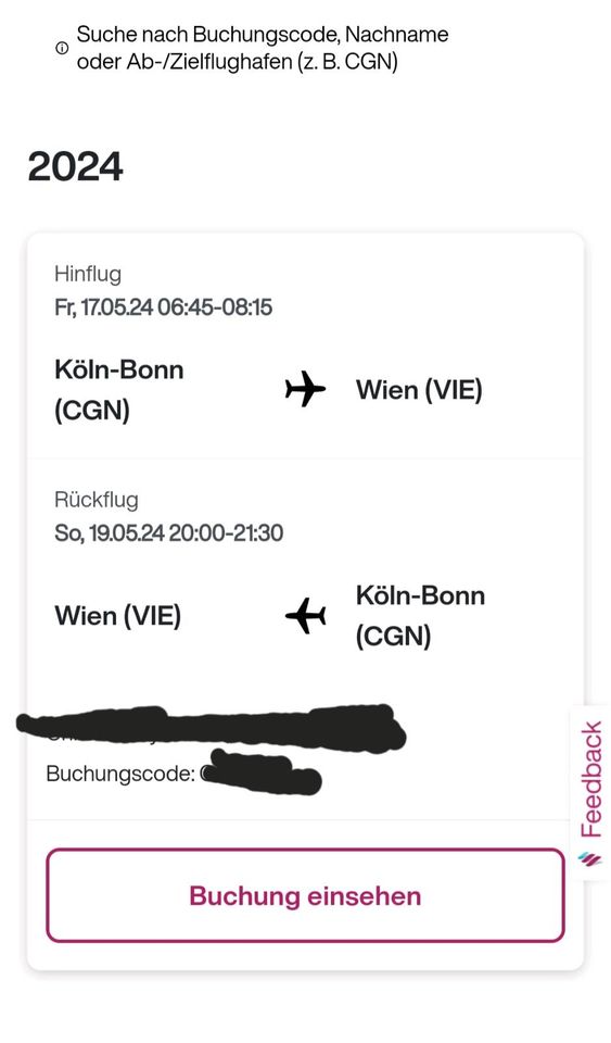 Eurowings Köln-Wien Hin-und Rückflug 2 Personen 17.-19. Mai 2024 in Dortmund